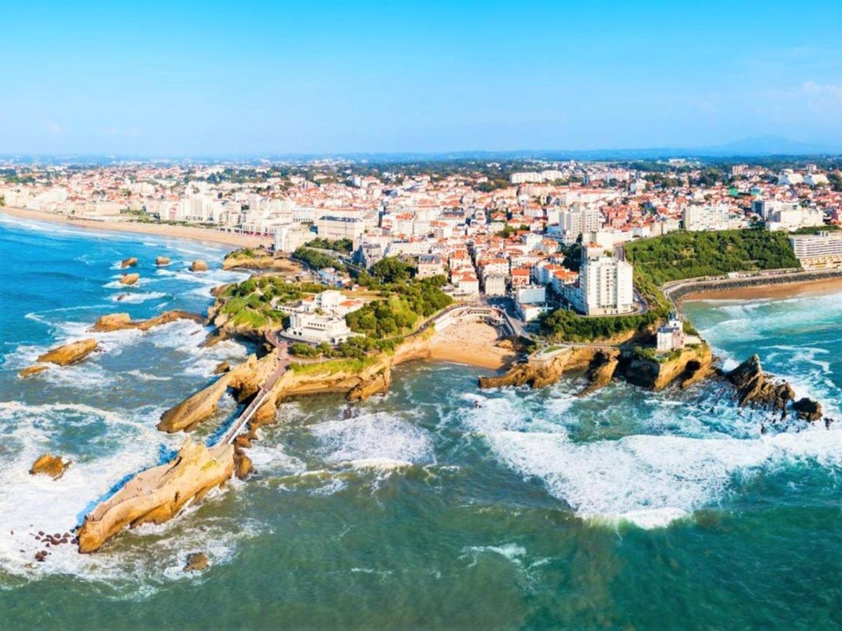 Charmant Studio En Centre-Ville Avec Piscine Proche Grande Plage - Fr-1-3-410 Биарриц Экстерьер фото